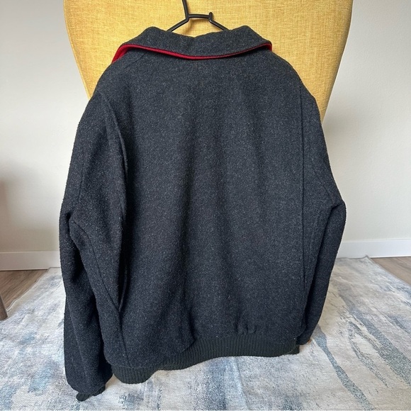WOOLRICH Vintage Wool Bomber Jacket M - Picture 3 of 14